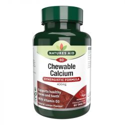 Nature's Aid Chewable Calcium 400mg with Vitamin D3 Tablets 60