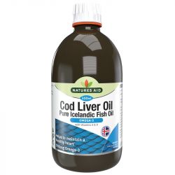 Nature's Aid Cod Liver Oil Liquid (with Vitamin A & D) 500ml