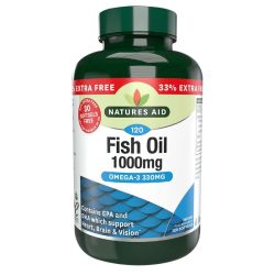 Nature's Aid Fish Oil 1000mg (Omega-3) Capsules 120