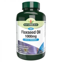 Nature's Aid Flaxseed Oil 1000mg Softgels 180
