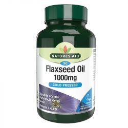 Nature's Aid Flaxseed Oil 1000mg Softgels 90