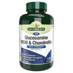 Nature's Aid Glucosamine, MSM + Chondroitin (with Vitamin C) Tabs 180
