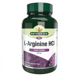 Nature's Aid L-Arginine HCl 750mg Tablets 90