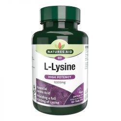 Nature's Aid L-Lysine 1000mg Tablets 60