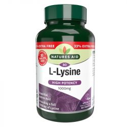 Nature's Aid L-Lysine 1000mg Tablets 80