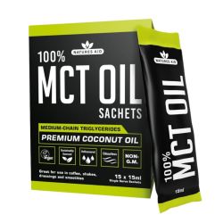 Nature's Aid 100% MCT Oil Sachets 15 X 15ml