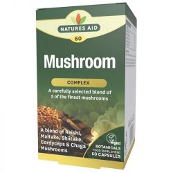 Nature's Aid Organic Mushroom Complex Capsules 60
