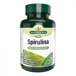 Nature's Aid Organic Spirulina 500mg Capsules 90