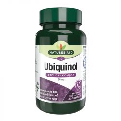Nature's Aid Ubiquinol 50mg (Reduced Co-Enzyme Q10) Softgels 30