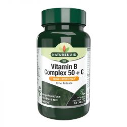 Nature's Aid Vitamin B Complex 50 + C Tablets 30