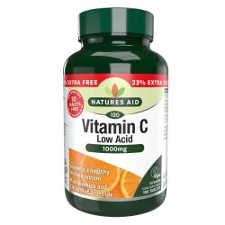 Nature's Aid Vitamin C 1000mg Low Acid Tablets 120