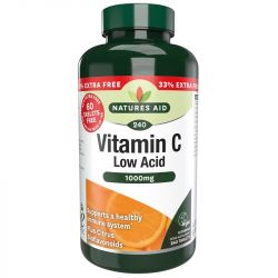 Nature's Aid Vitamin C 1000mg Low Acid Tablets 240