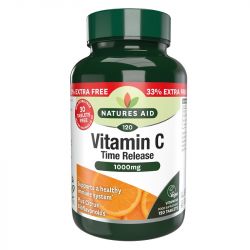 Nature's Aid Vitamin C 1000mg Time Release Tablets 120