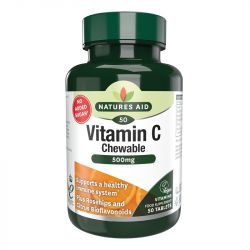 Nature's Aid Vitamin C 500mg Chewable Tablets 50