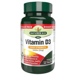 Nature's Aid Vitamin D3 1000iu (25ug) Tabs 180