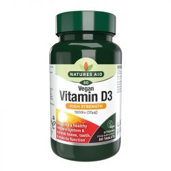 Nature's Aid Vitamin D3 1000iu Vegan Tabs 60