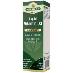 Nature's Aid Vitamin D3 2500iu Liquid (62.5ug) 50ml