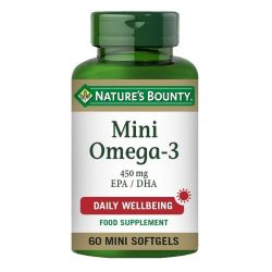 Nature's Bounty Mini Omega-3 450mg Softgels 60