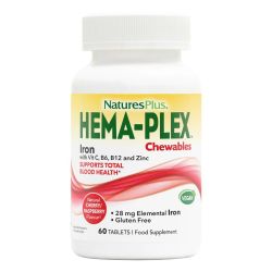  Nature's Plus Hema-plex Chewable Tablets 60