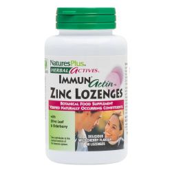 Nature's Plus Herbal Actives Immunactin Zinc Lozenges 60