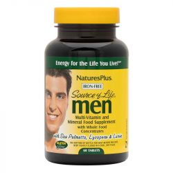 Nature's Plus Source Of Life Men's Multi Iron Free Tabs 60
