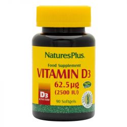 Nature's Plus Vitamin D3 2500iu Softgels 90