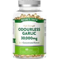 Nature's Truth Odourless Garlic 30000mg Capsules 60