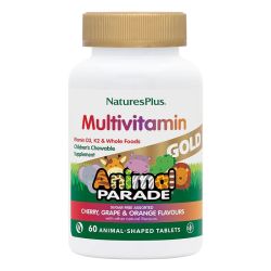 Nature's Plus Animal Parade Gold Chewable Multi Assorted Flavours 60