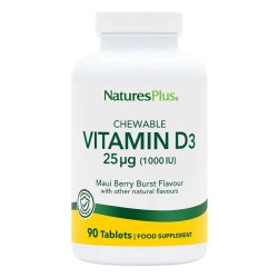 Nature's Plus Adult Vitamin D3 1000iu Chewable 90