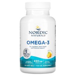 Nordic Naturals Omega-3 690mg Lemon Softgels 120