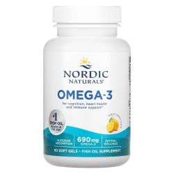 Nordic Naturals Omega-3 690mg Lemon Softgels 60