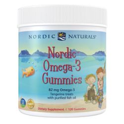 Nordic Naturals Nordic Omega-3 82mg Tangerine Treats Gummies 120