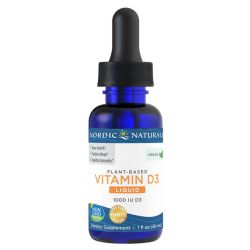 Nordic Naturals Plant-Based Vitamin D3 Liquid 1000iu Apple 30ml