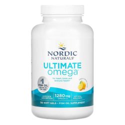 Nordic Naturals Ultimate Omega 1280mg Lemon Softgels 180