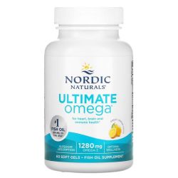 Nordic Naturals Ultimate Omega 1280mg Lemon Softgels 60