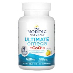 Nordic Naturals Ultimate Omega + CoQ10 1280mg Lemon Softgels 60