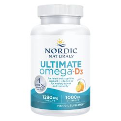 Nordic Naturals Ultimate Omega-D3 1280mg Lemon Softgels 120