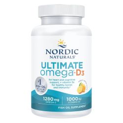 Nordic Naturals Ultimate Omega-D3 1280mg Lemon Softgels 60