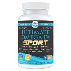 Nordic Naturals Ultimate Omega-D3 Sport 1480mg Lemon Softgels 60