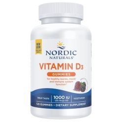 Nordic Naturals Vitamin D3 1000iu Wild Berry Gummies 120