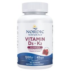 Nordic Naturals Vitamin D3+K2 Pomegranate Gummies 60