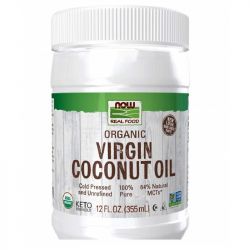 NOW Foods 100% Pure Virgin Coconut Cooking Oil Organic 591ml