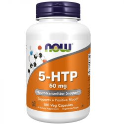 NOW Foods 5-HTP 50mg Capsules 180