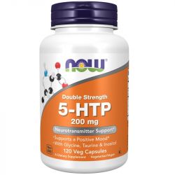 NOW Foods 5-HTP with Glycine Taurine & Inositol 200mg Capsules 120