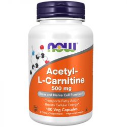 NOW Foods Acetyl-L-Carnitine 500mg Capsules 100