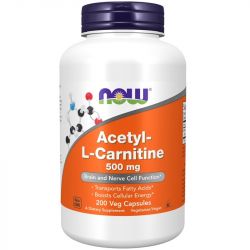 NOW Foods Acetyl-L-Carnitine 500mg Capsules 200