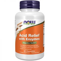 NOW Foods Acid Relief with Enzymes Chewables 60