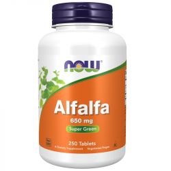 NOW Foods Alfalfa 650mg Tablets 250