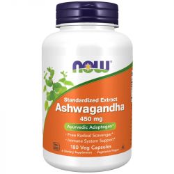 NOW Foods Ashwagandha Extract 450mg Capsules 180