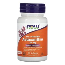 NOW Foods Astaxanthin Extra Strength 10mg Softgels 30 Main Image